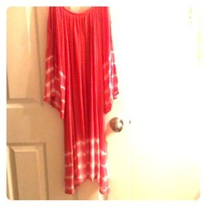 Pink&White Tie Dyed Dress